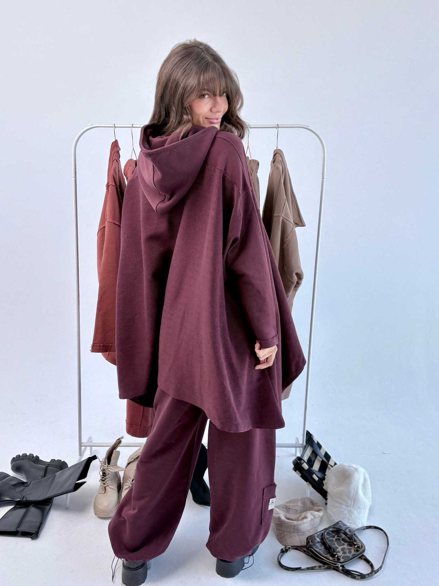 Noor Set_Burgundy