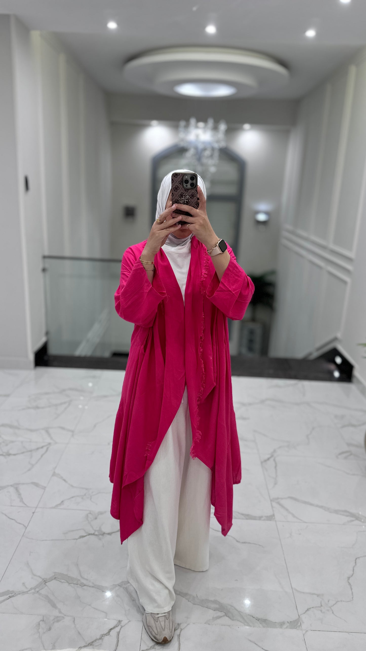 Tassel kimono _fuchsia