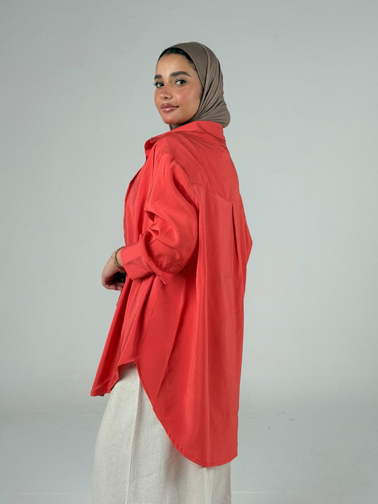Soft Blouse -Light Red