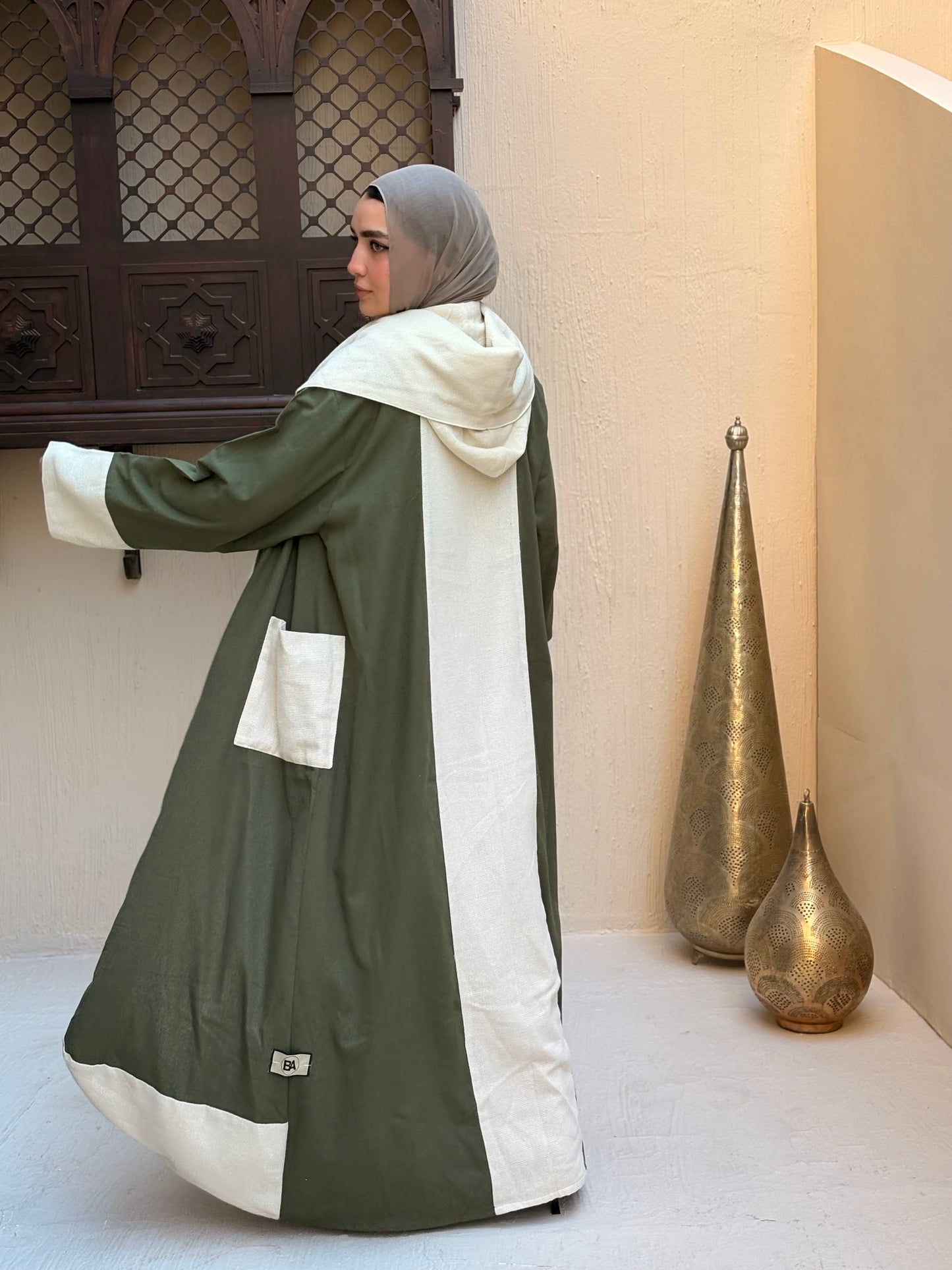 Layali Olive Cardigan