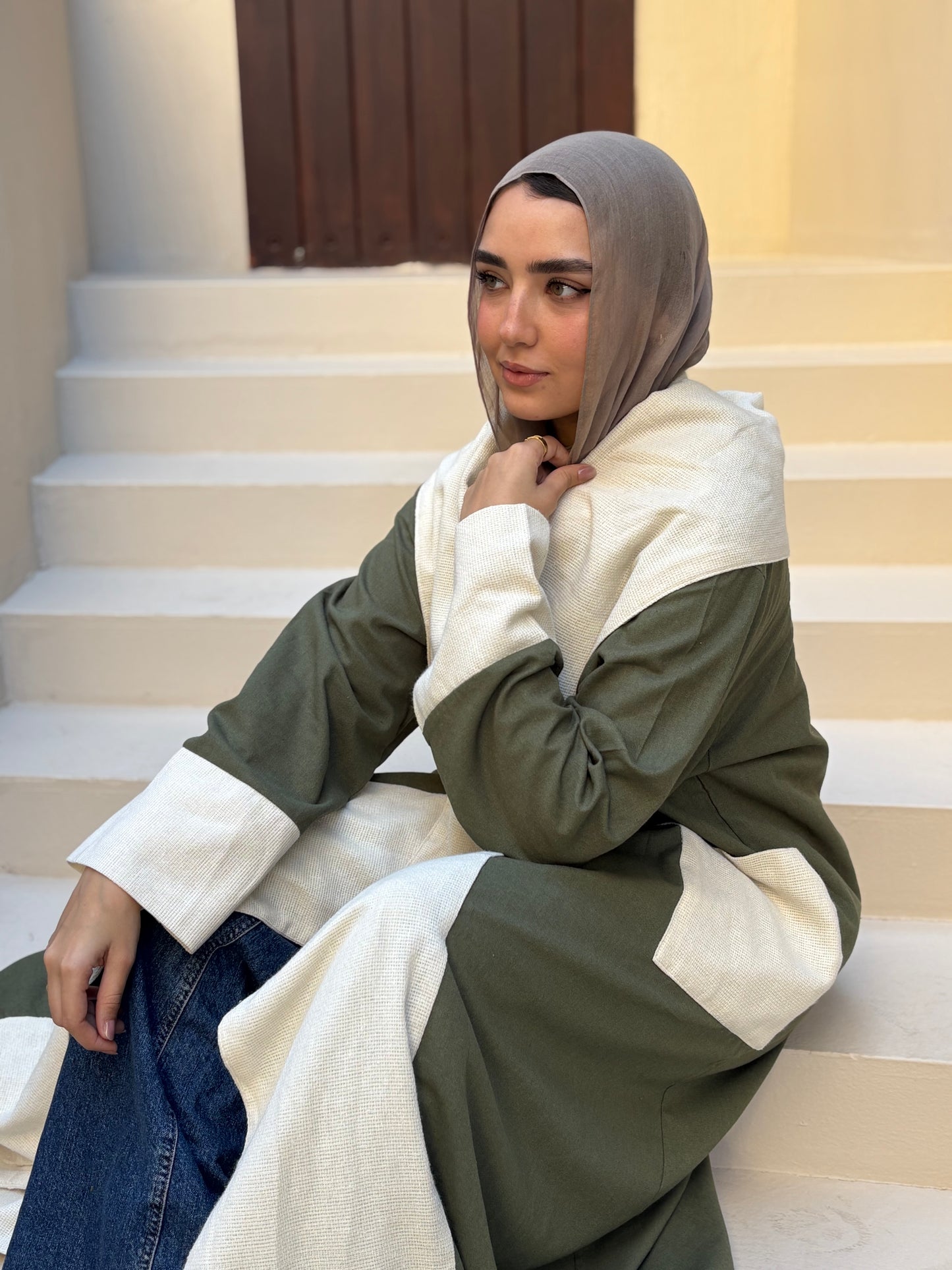 Layali Olive Cardigan