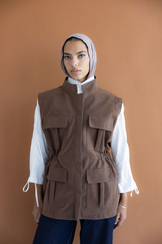 Aura Vest _Brown