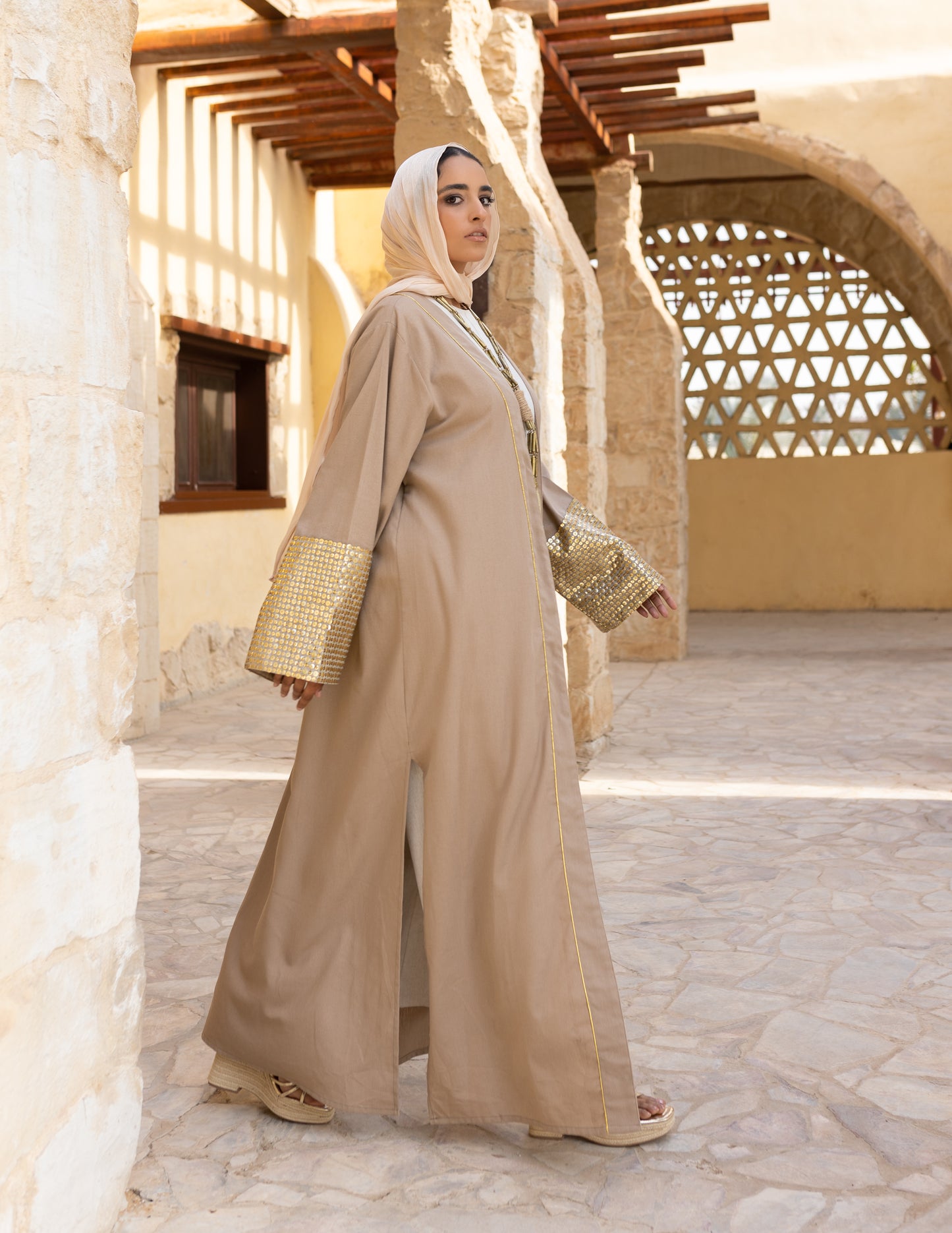 gold kaftan