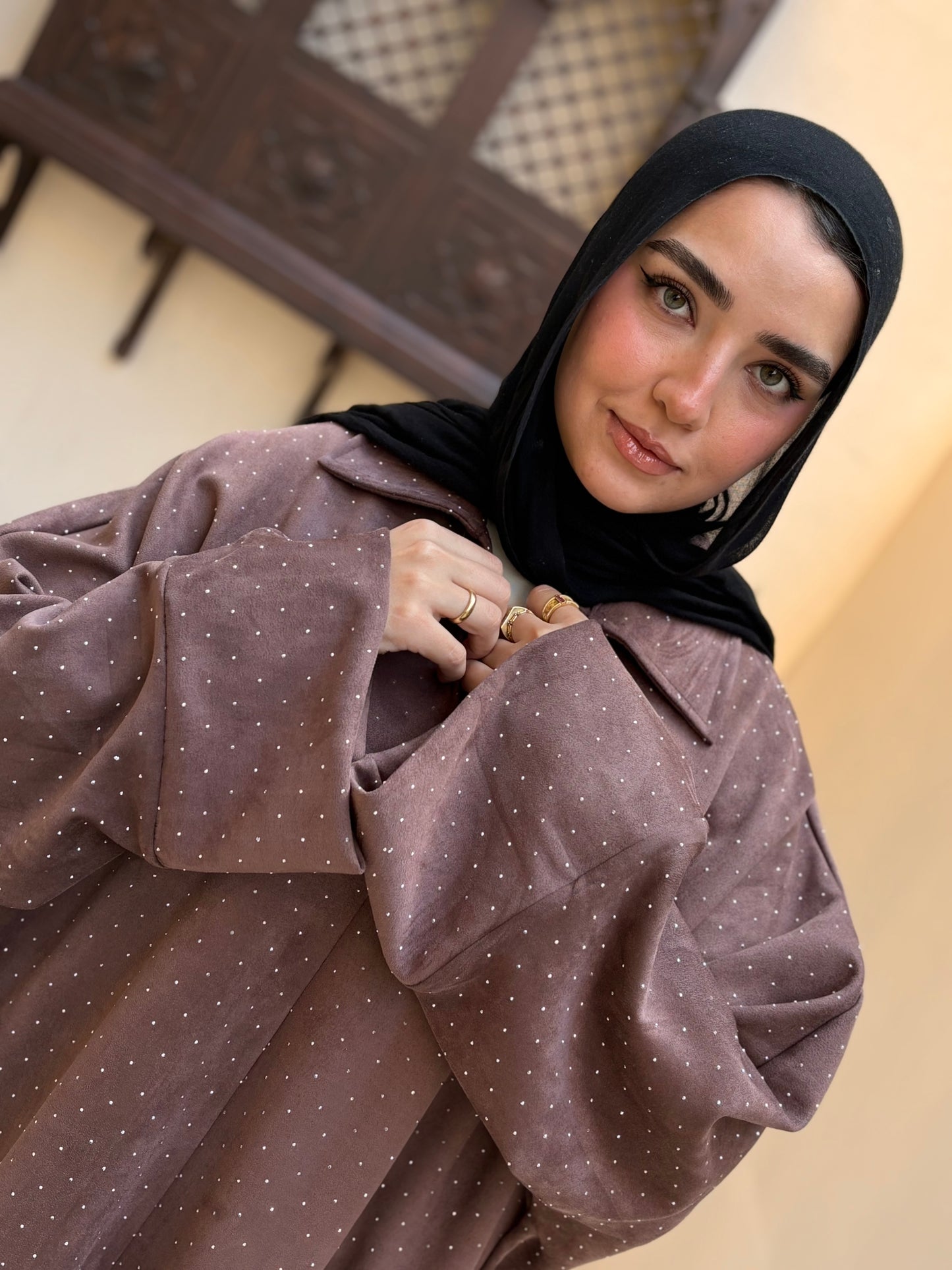 Layali Shirt Dress –Cafe