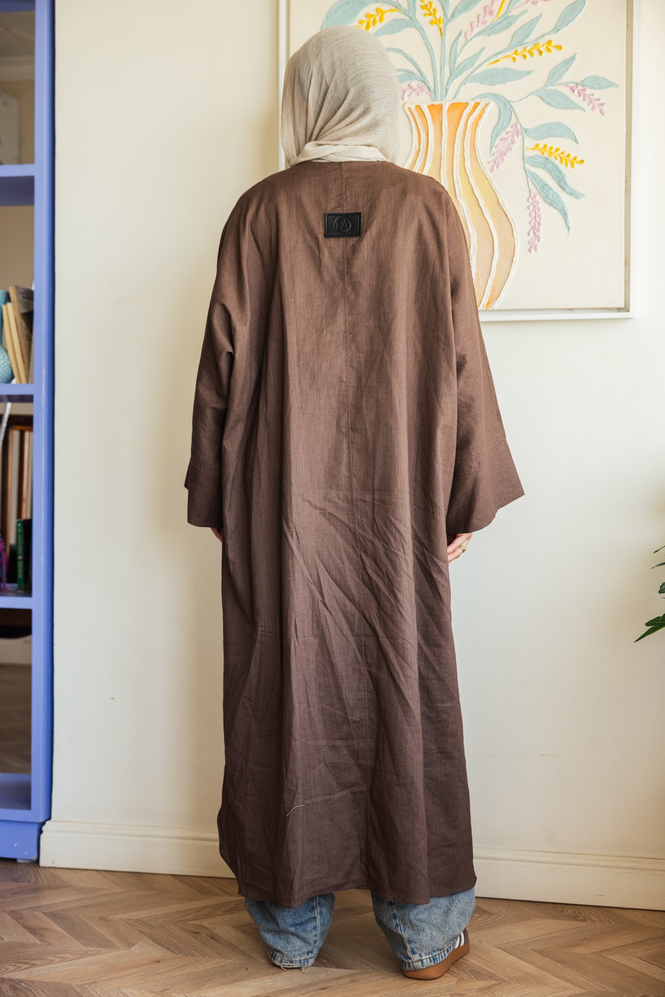 Pure linen Dress_Brown