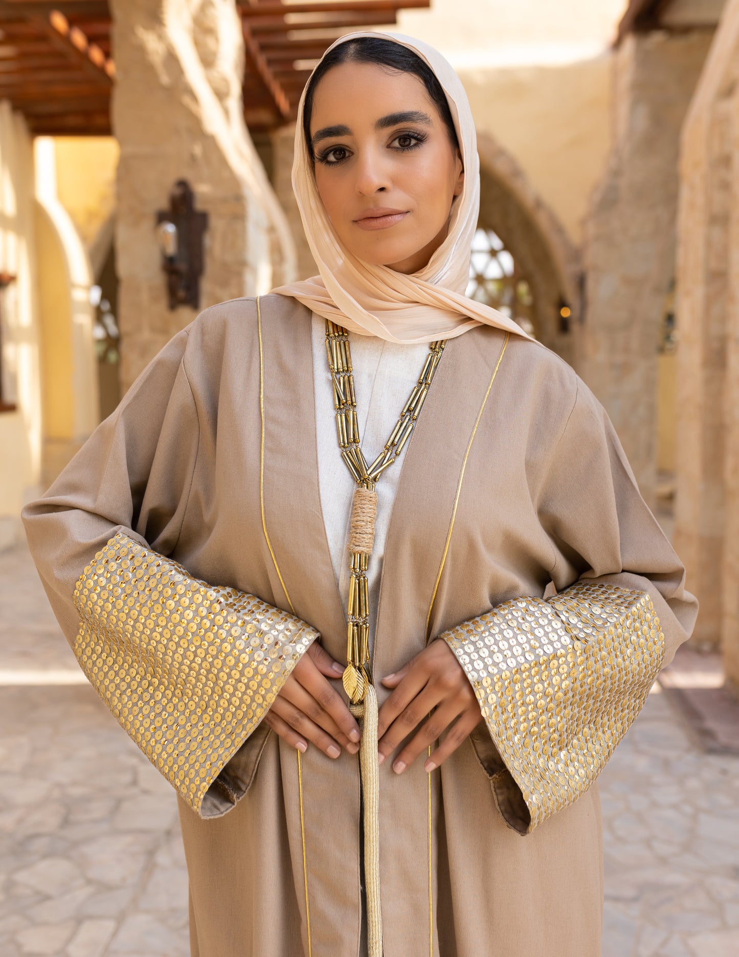 gold kaftan