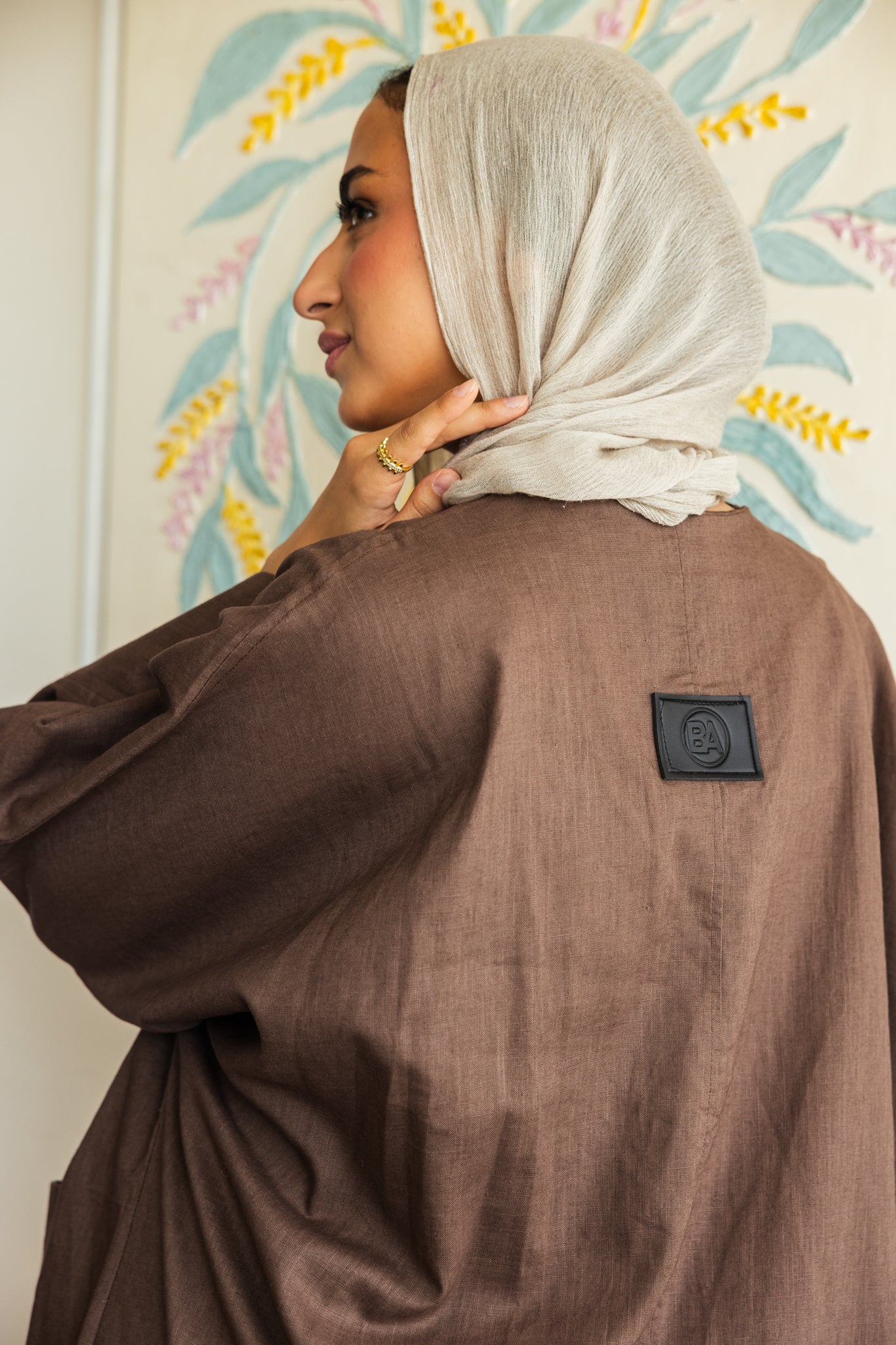 Pure linen Dress_Brown
