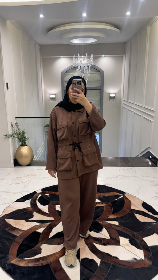 Oysho Set _Brown