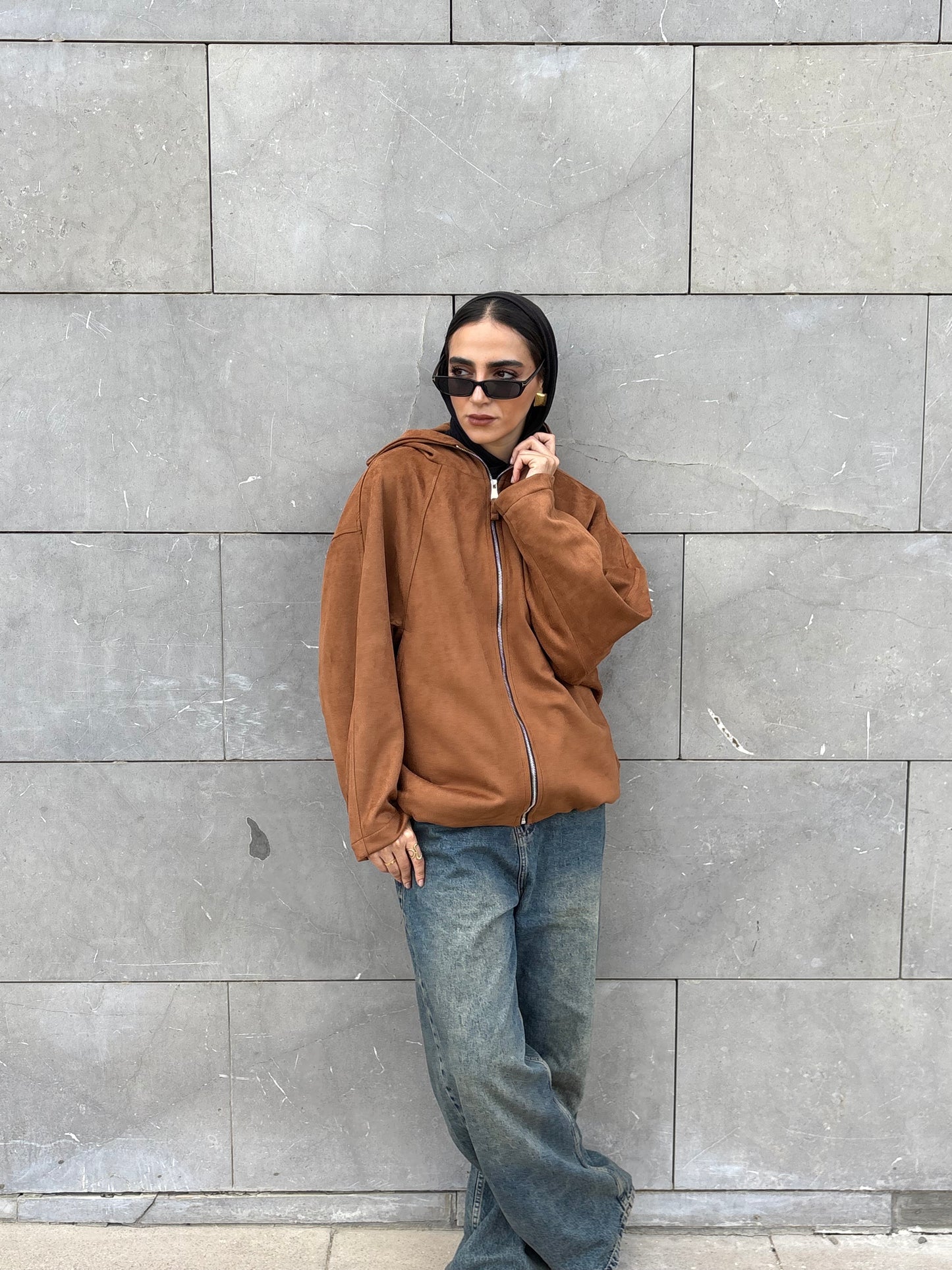 Coze Suede Jacket_Camel