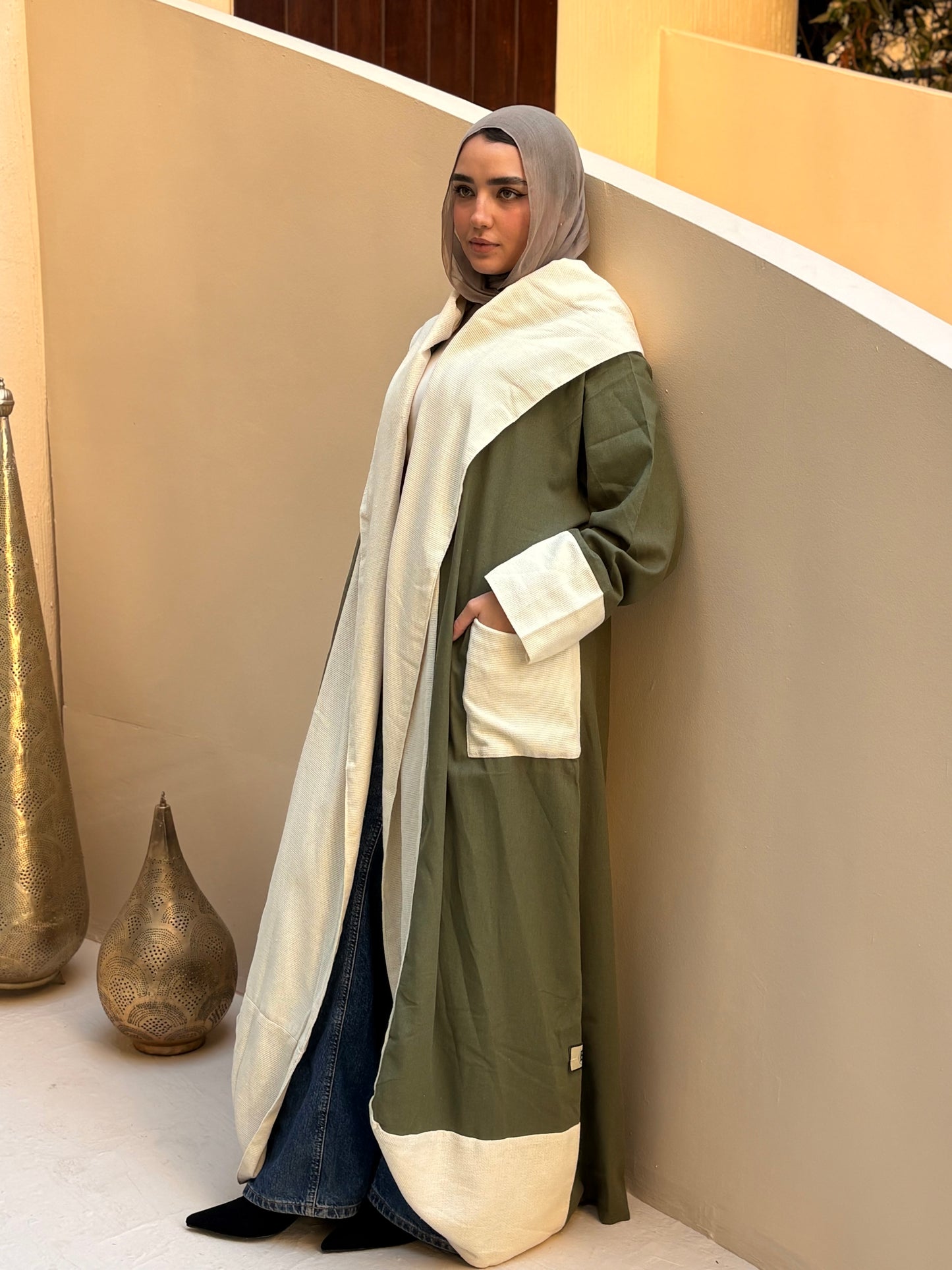 Layali Olive Cardigan