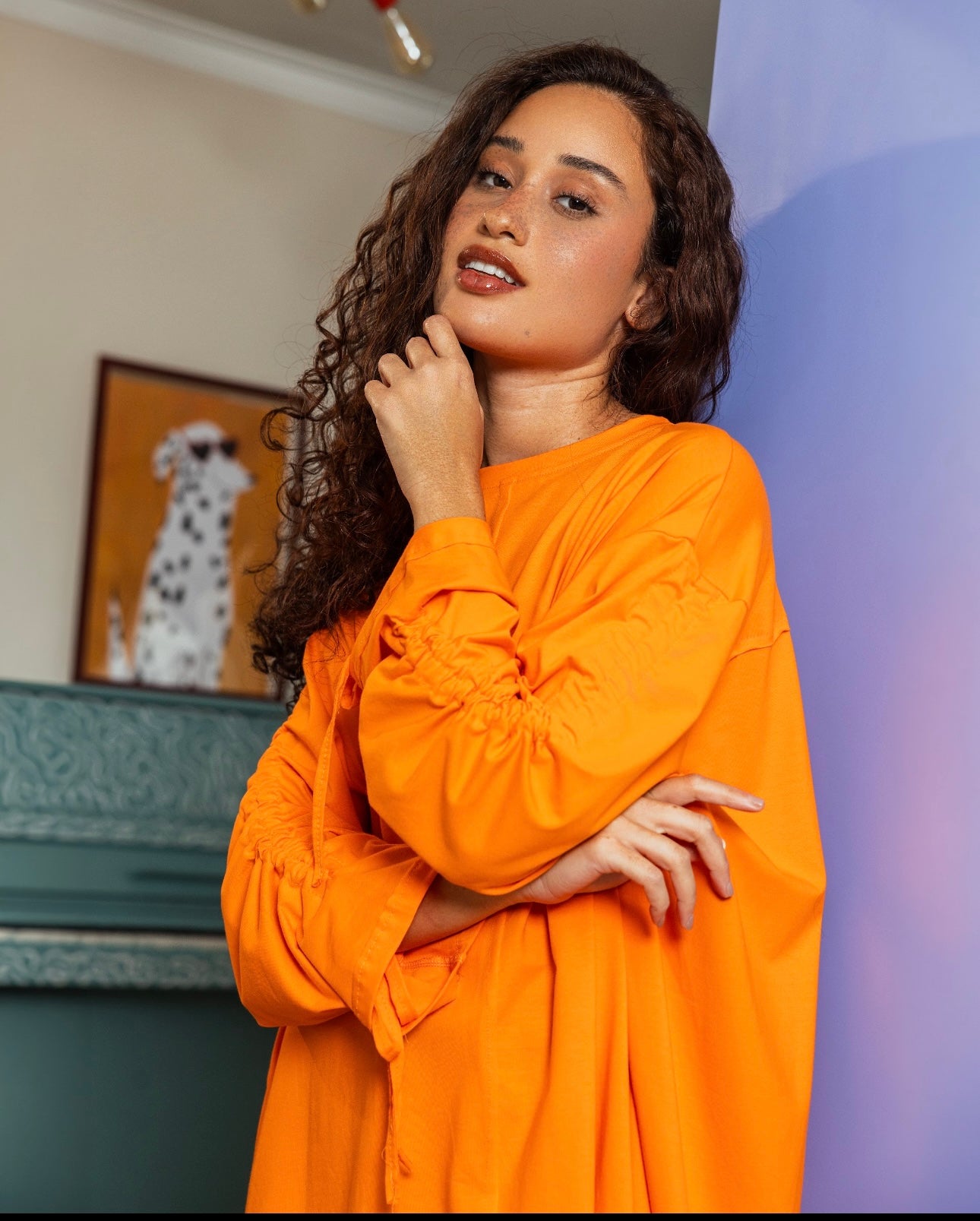 Bloom Cotton Top _Orange