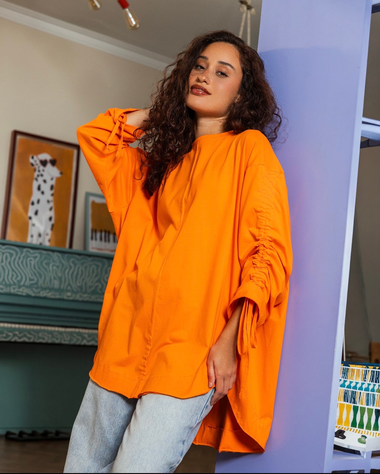 Bloom Cotton Top _Orange