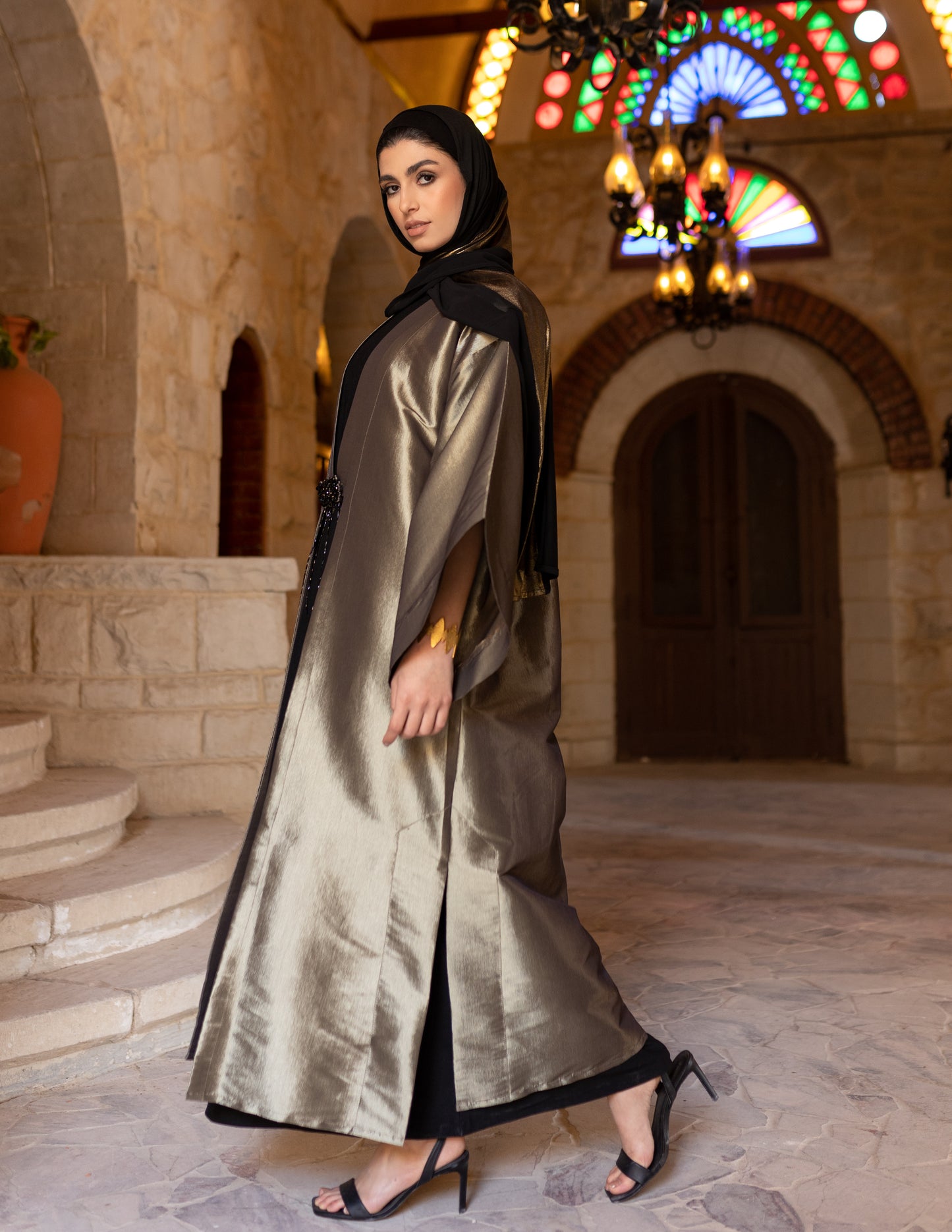 Olive Elegance kaftan