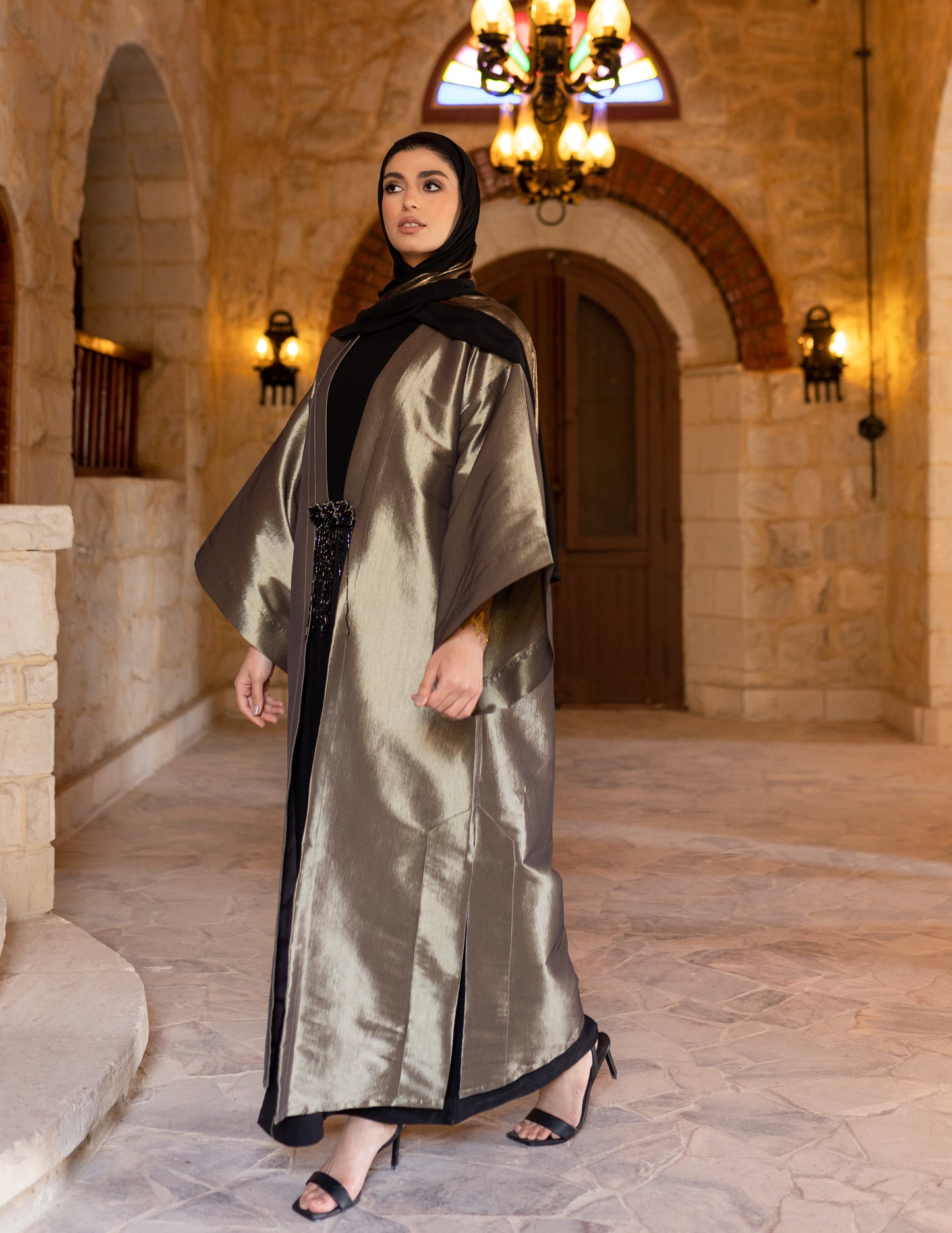 Olive Elegance kaftan