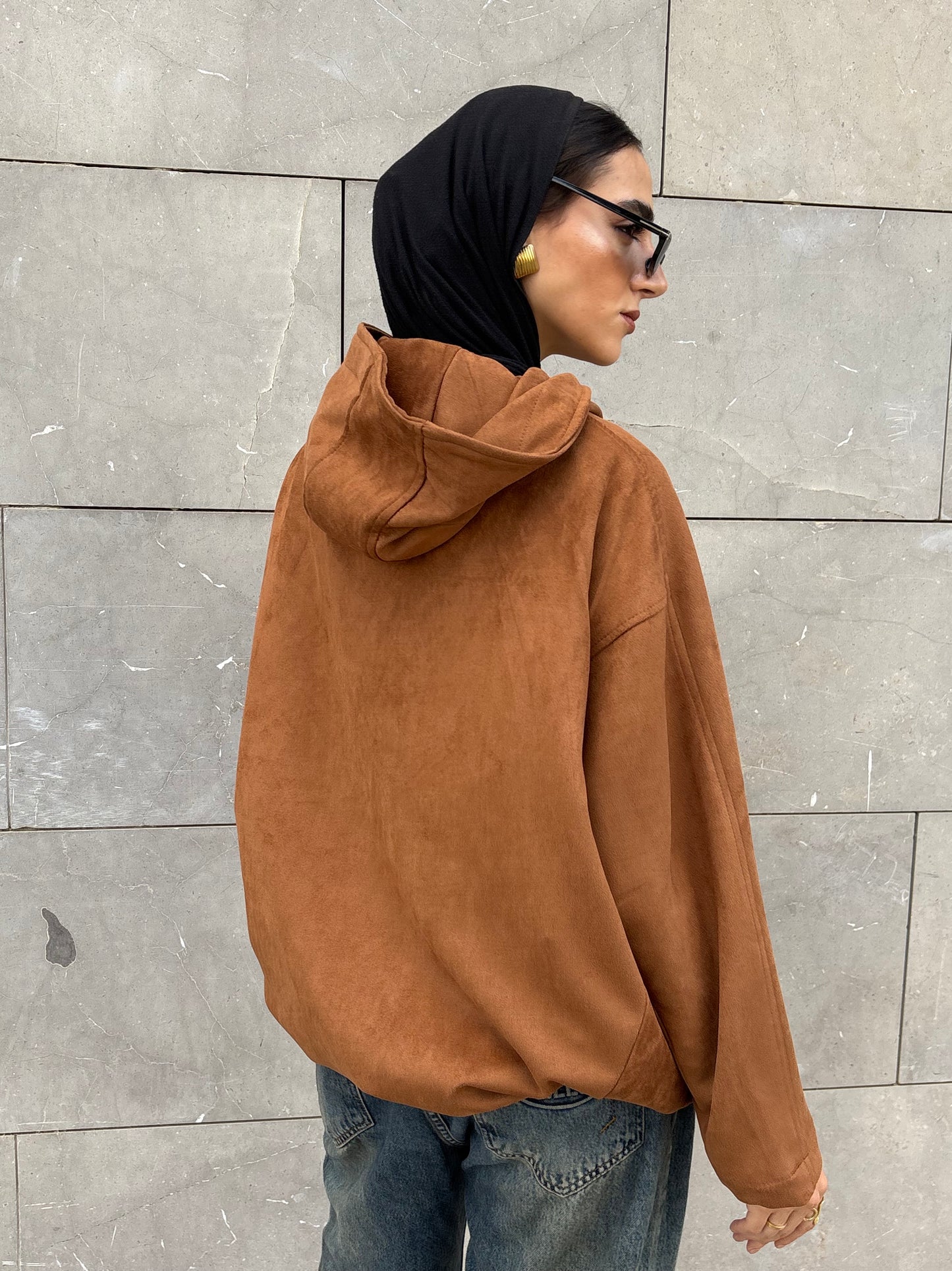 Coze Suede Jacket_Camel