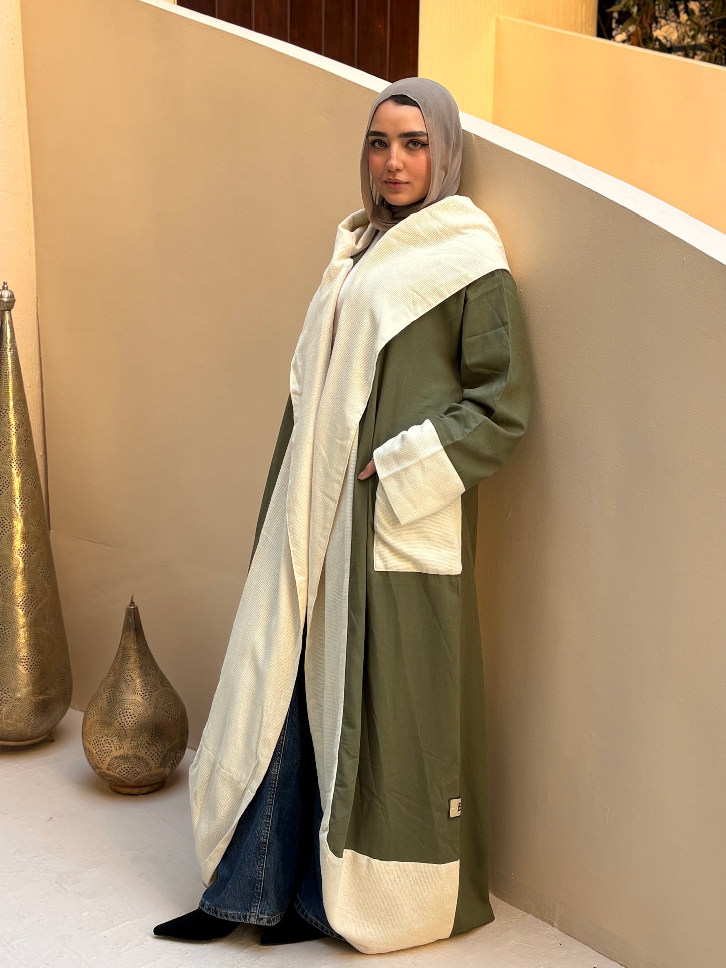 Layali Olive Cardigan
