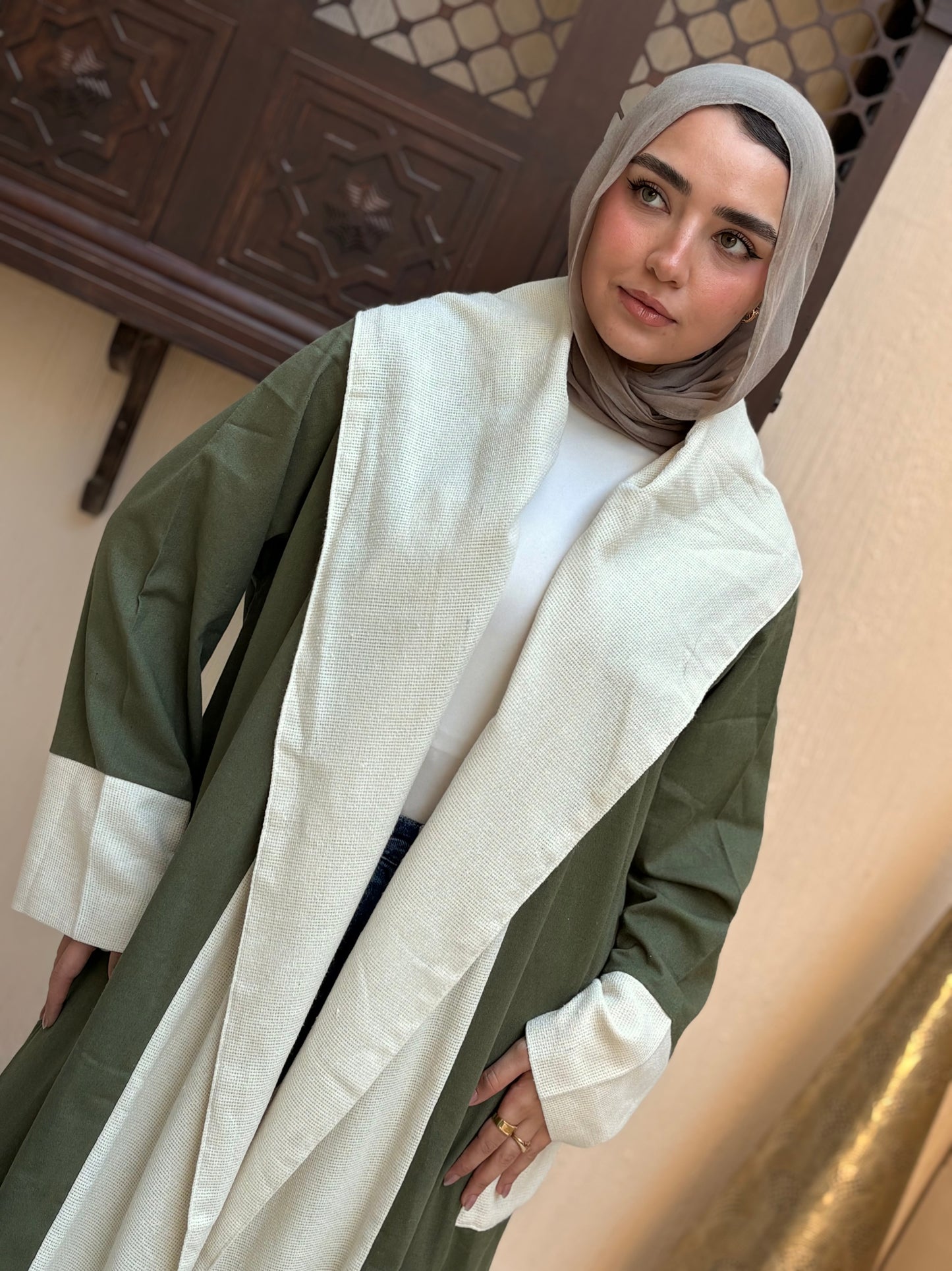 Layali Olive Cardigan