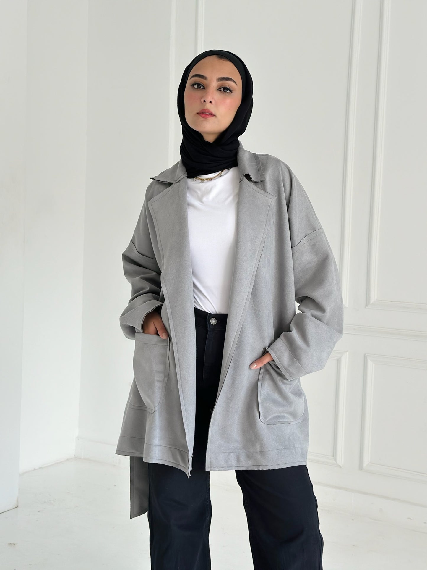 Suede Jacket _Grey