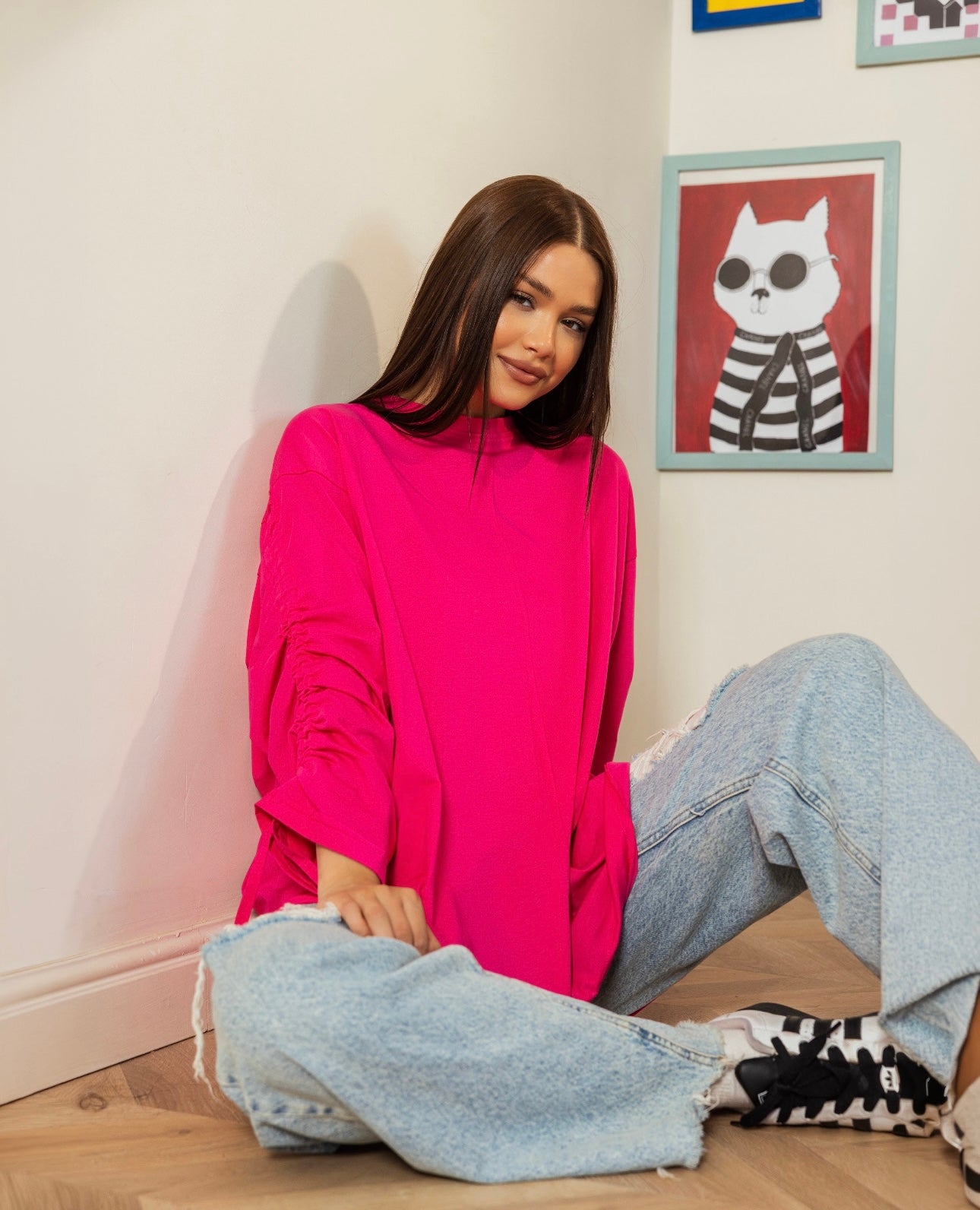 Bloom Cotton Top _Fuchsia