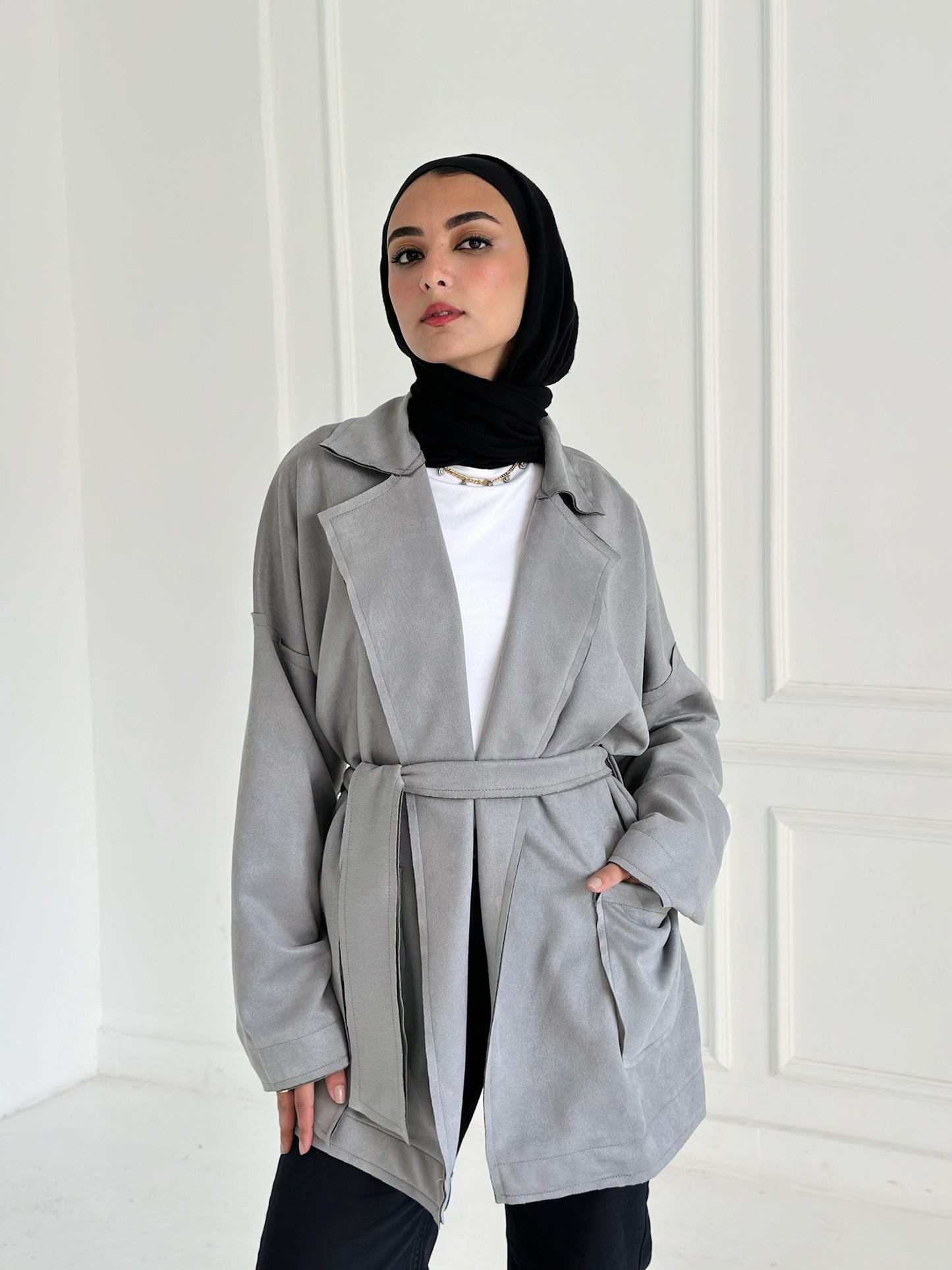 Suede Jacket _Grey