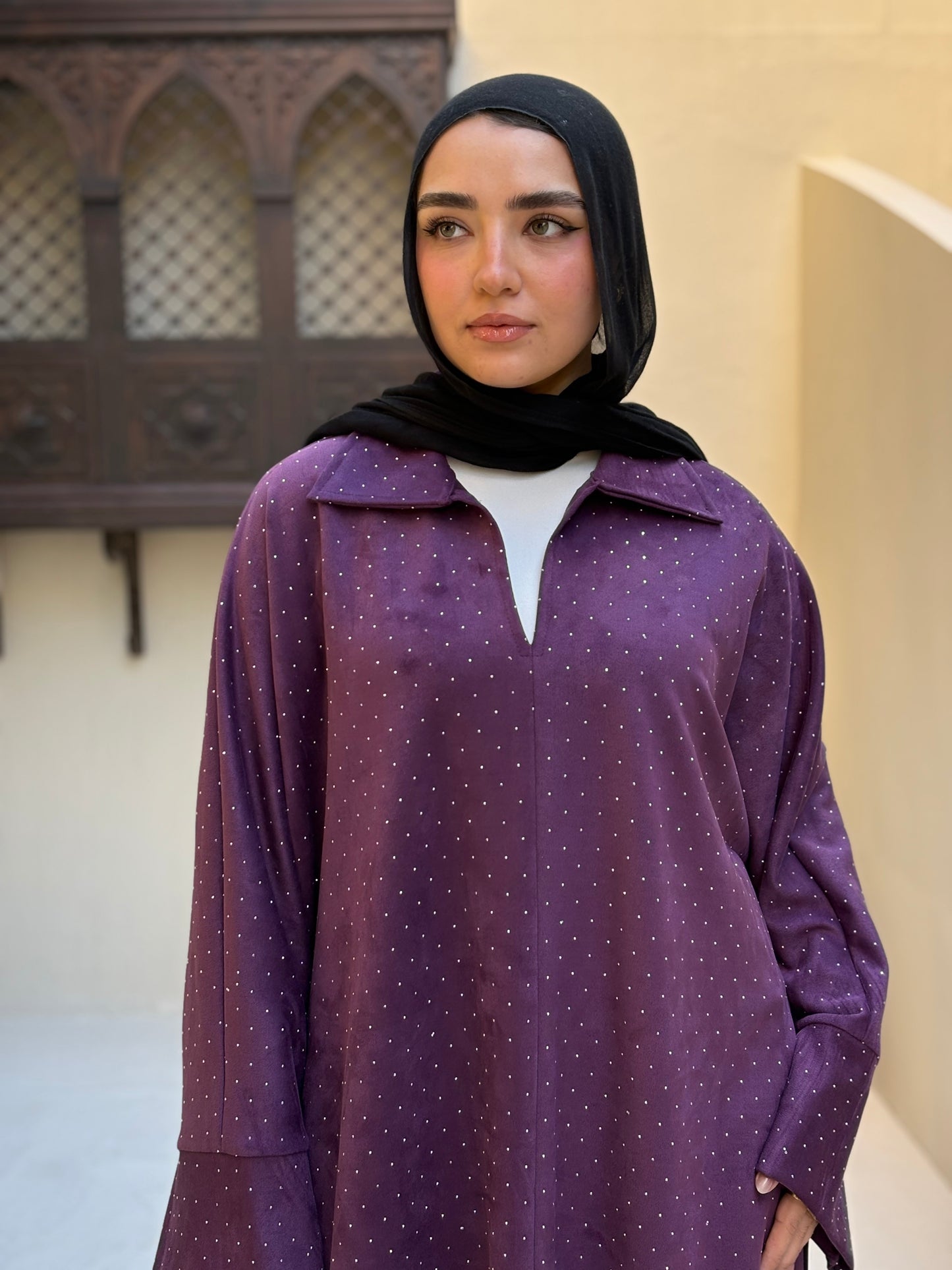 Layali Shirt Dress_Purple