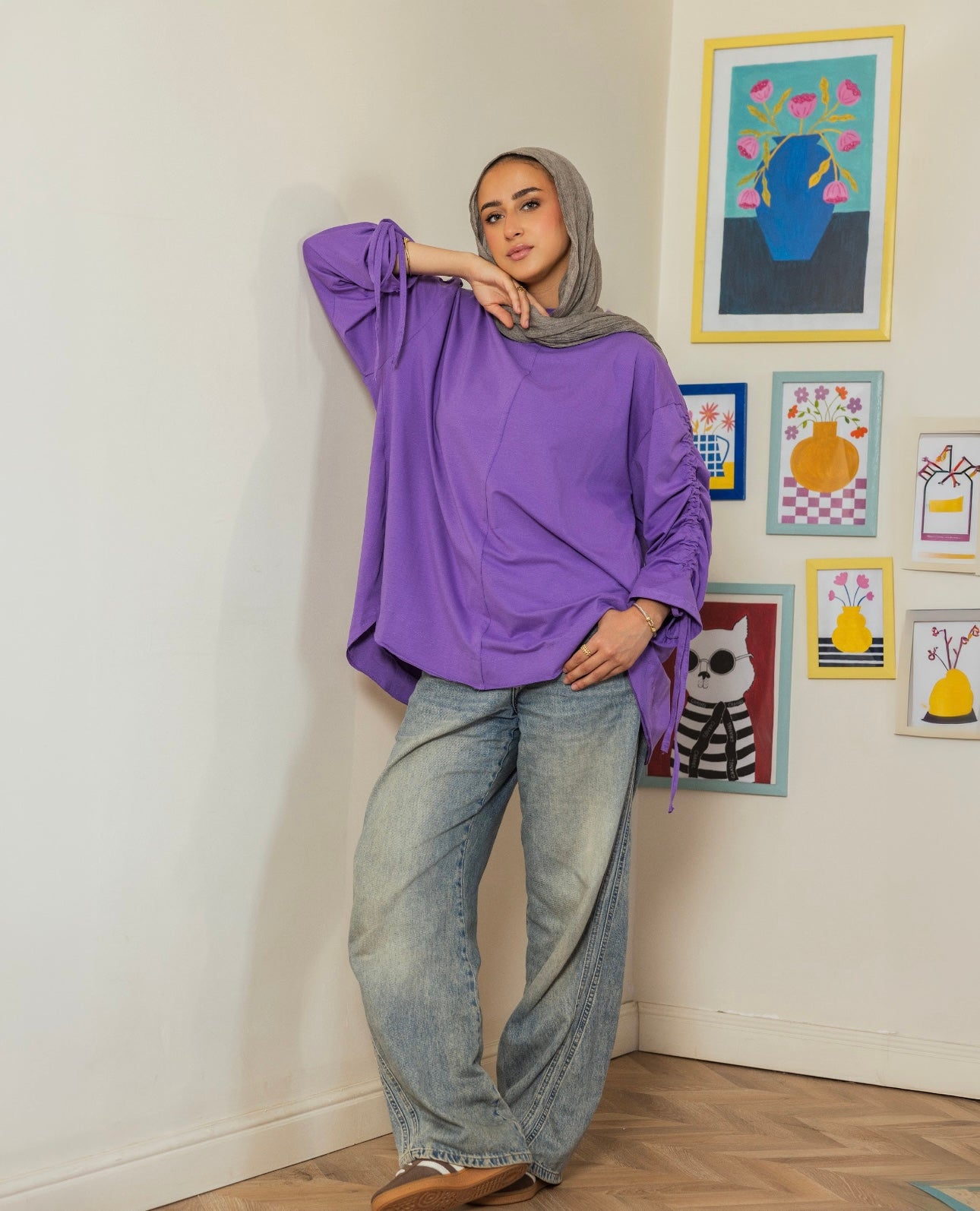 Bloom Cotton Top _Purpple