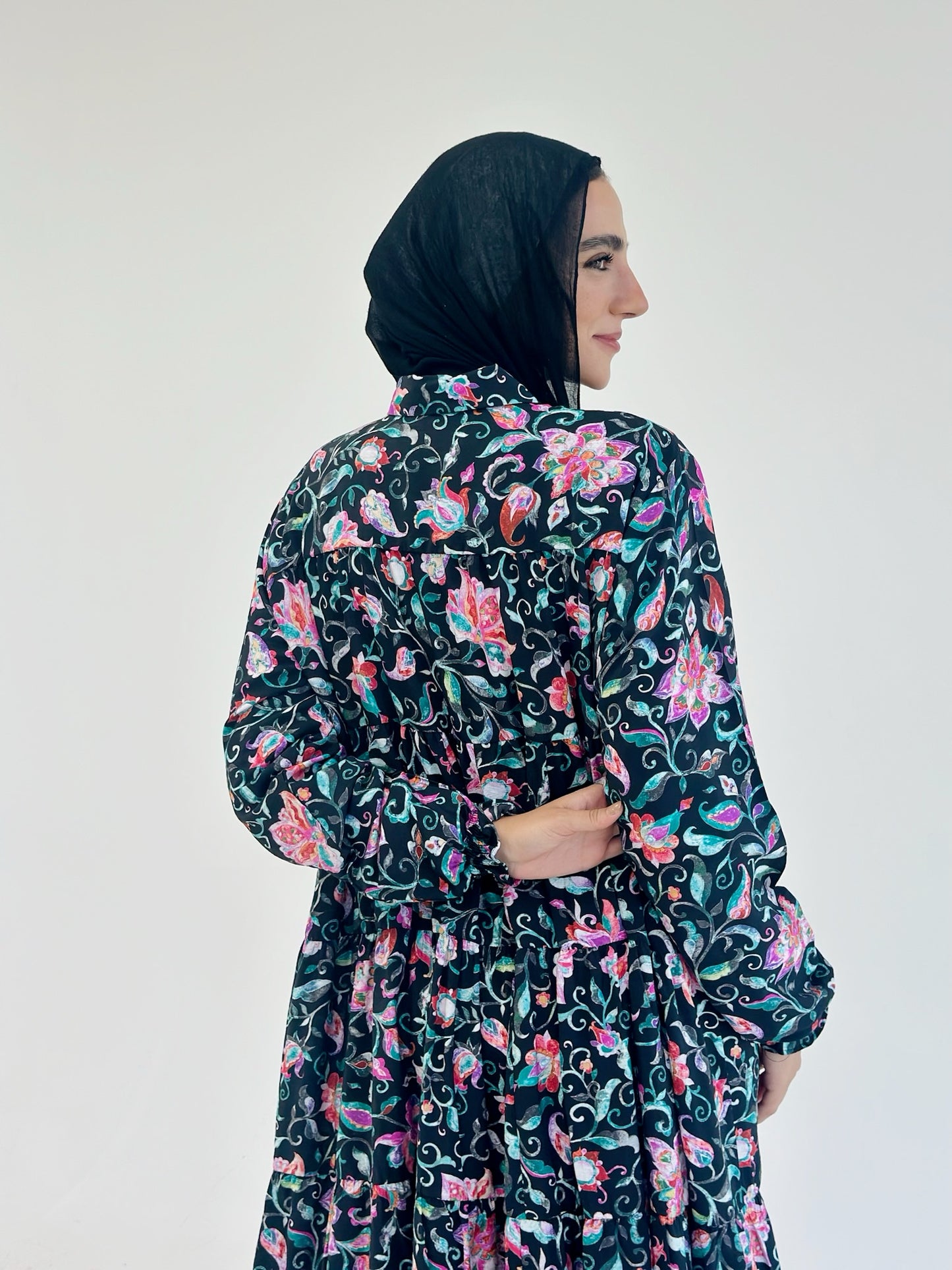 Floral Dress_Black