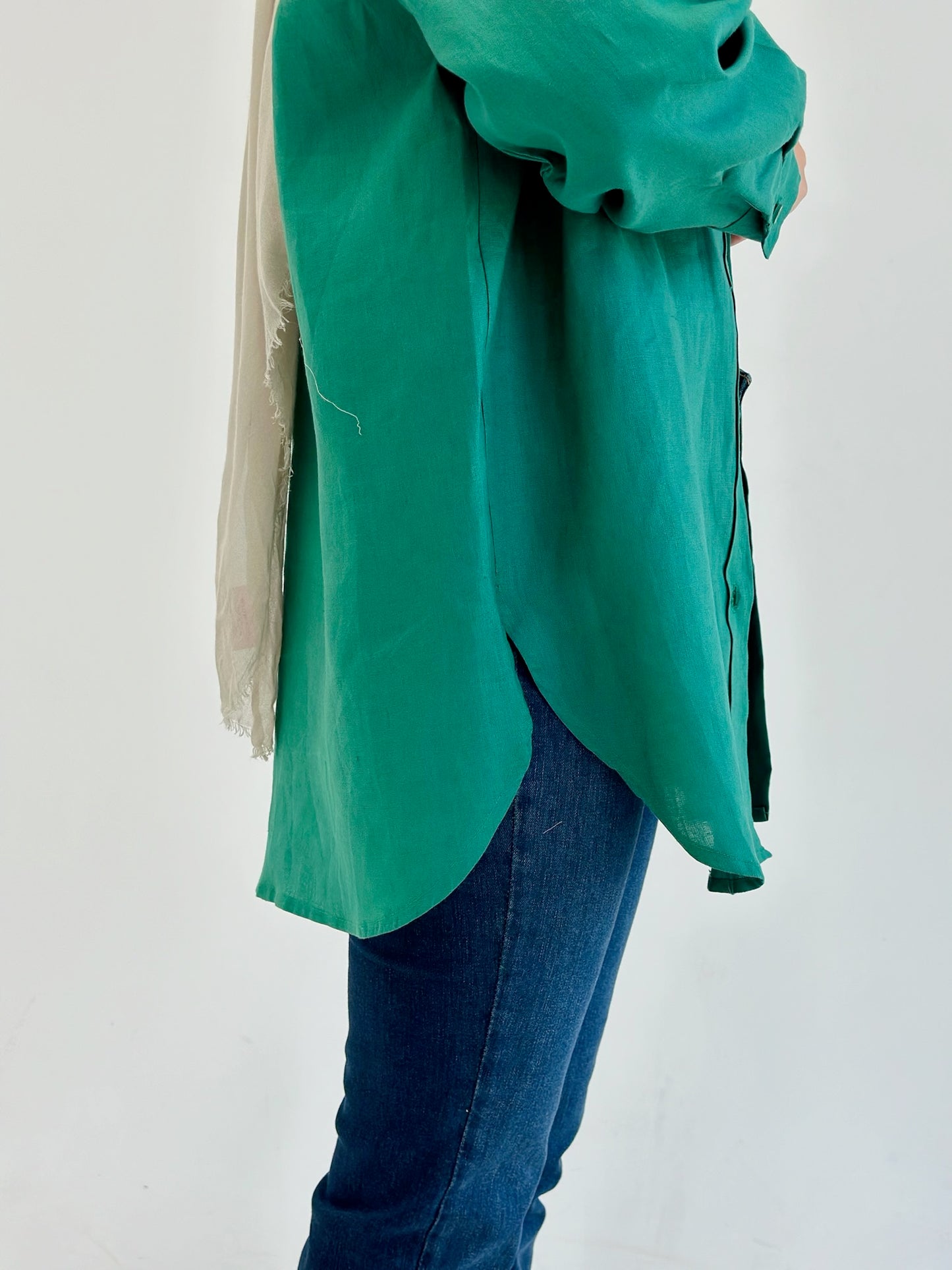 Pure Linen Shirt _Green