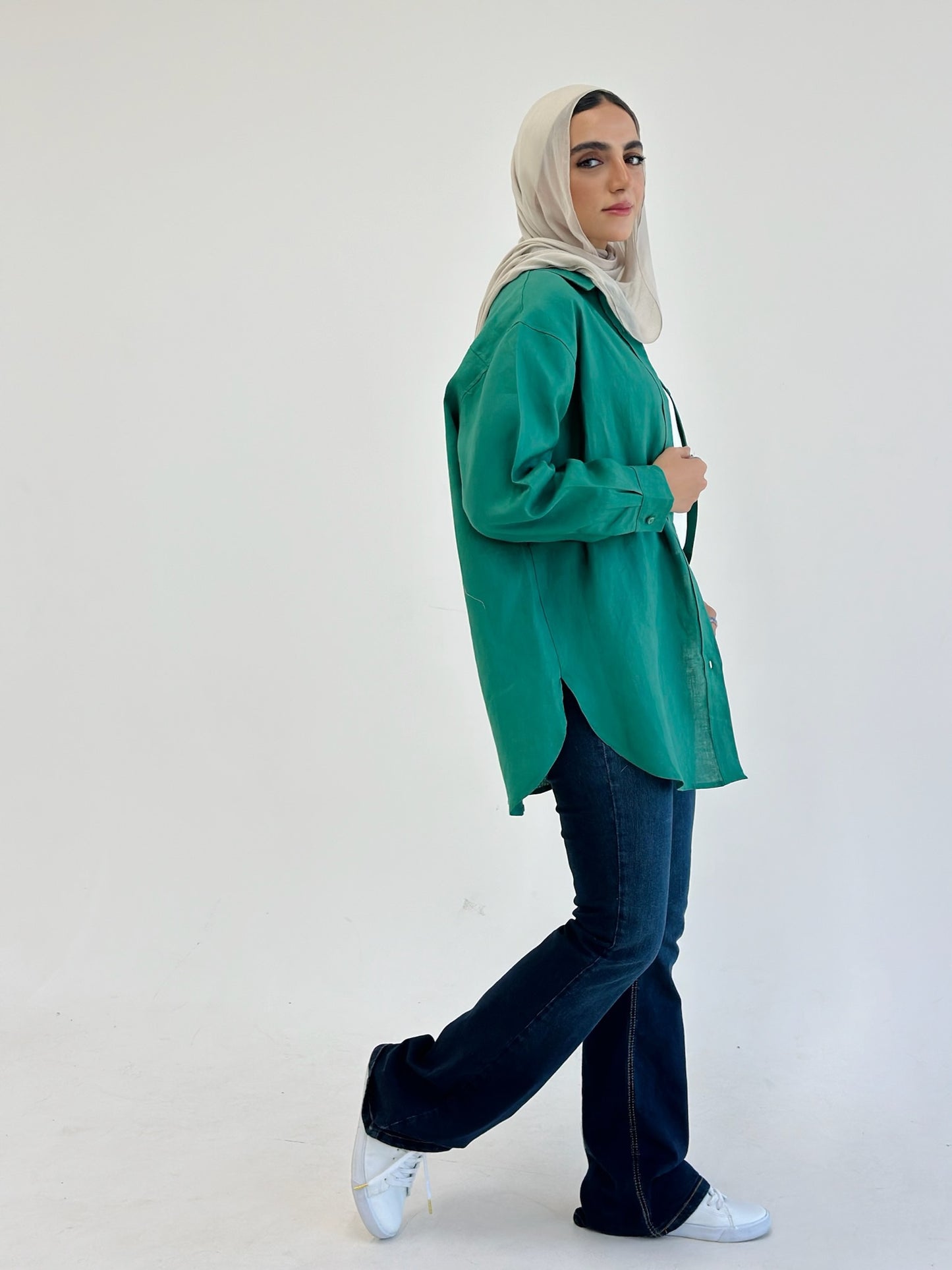 Pure Linen Shirt _Green