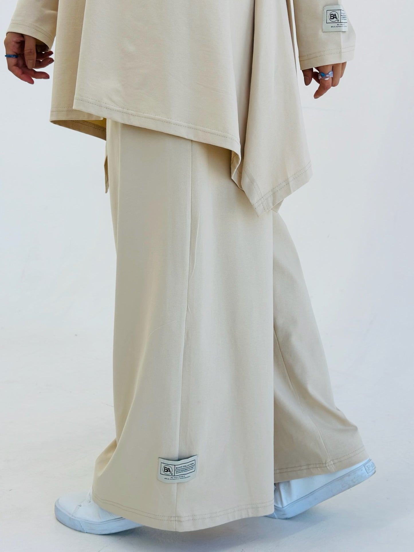 Cotton sports suit_Beige