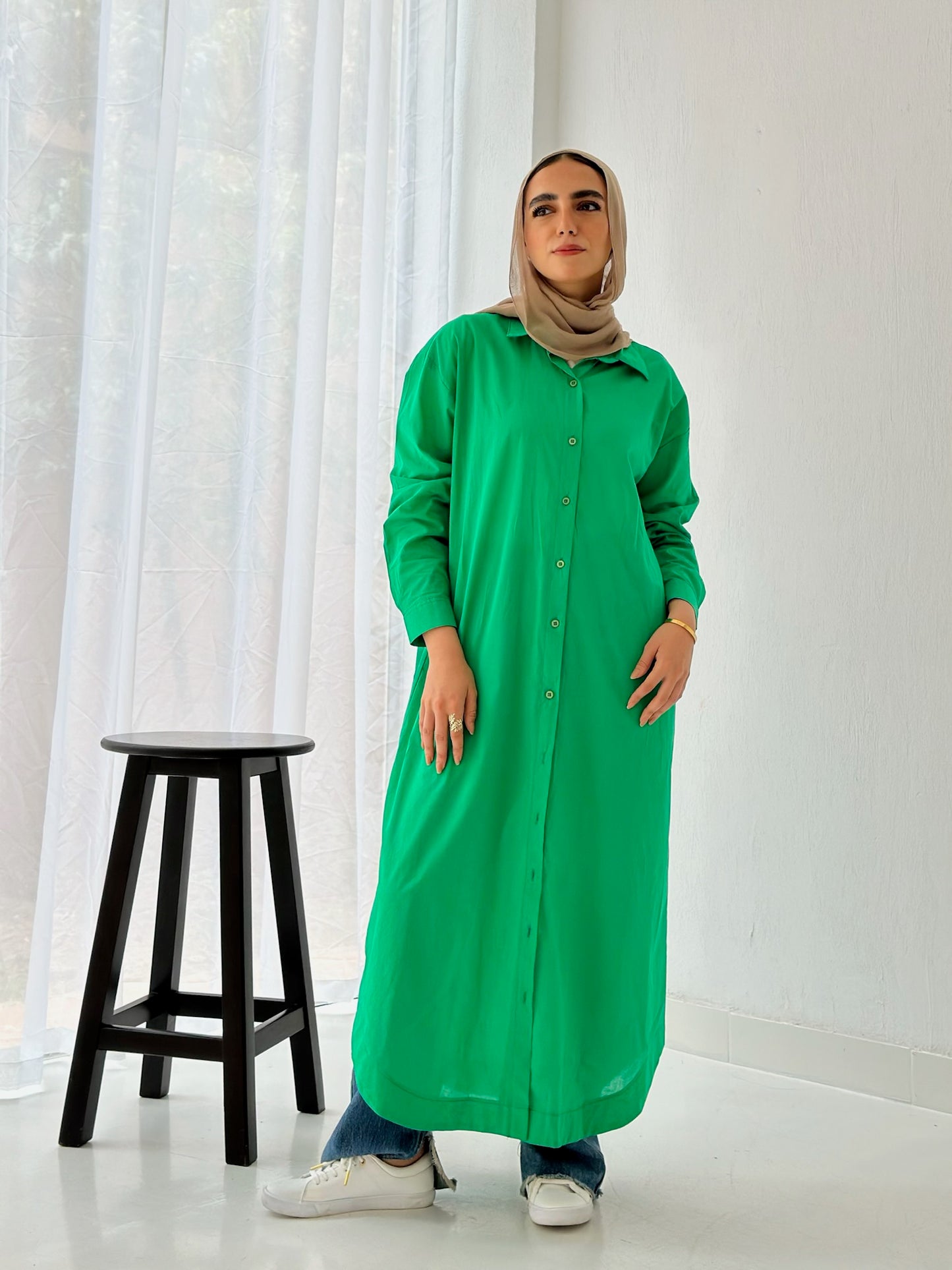 Shirt Dress _Green