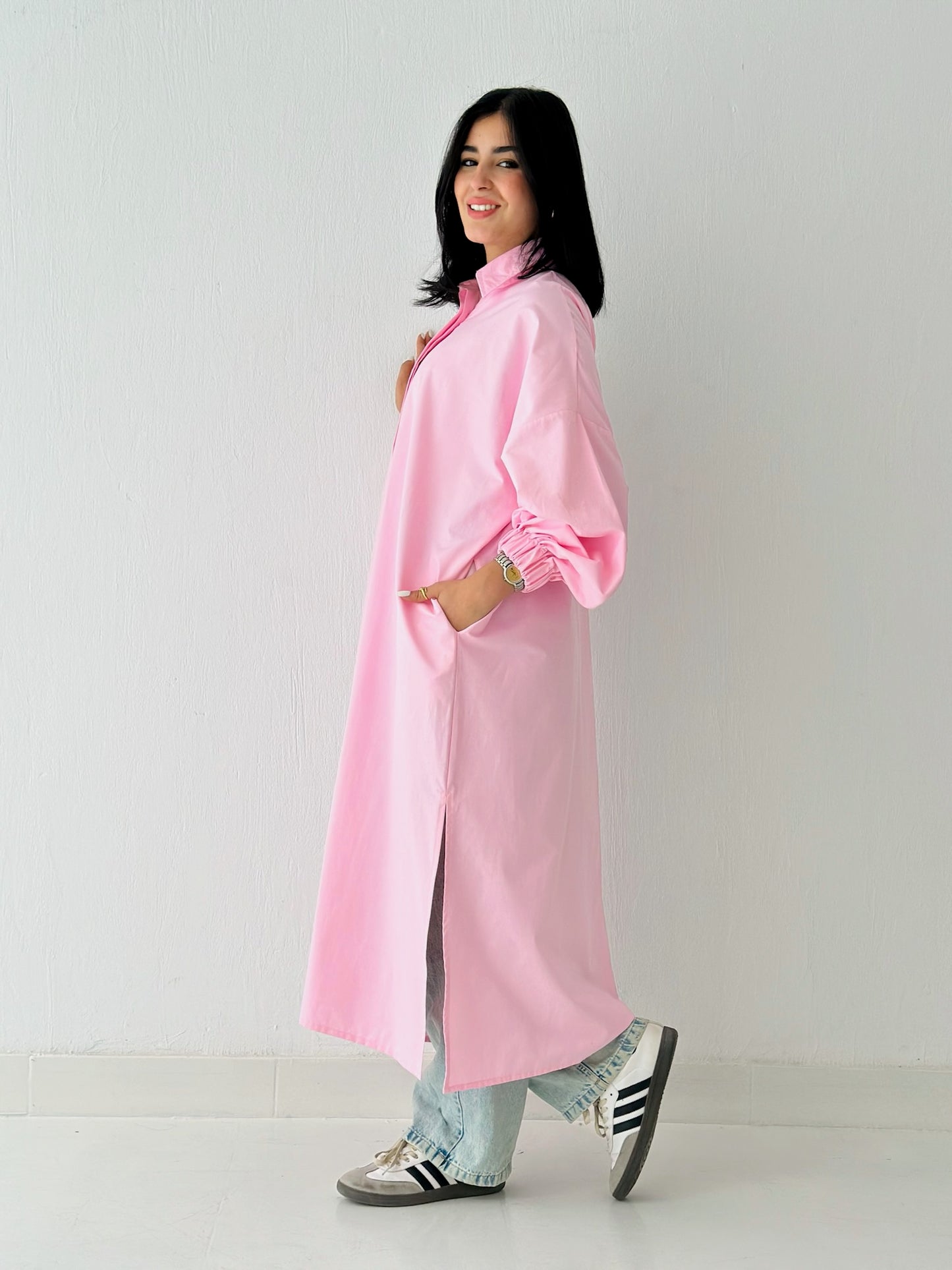 Puffy Shirt Dress_Pink