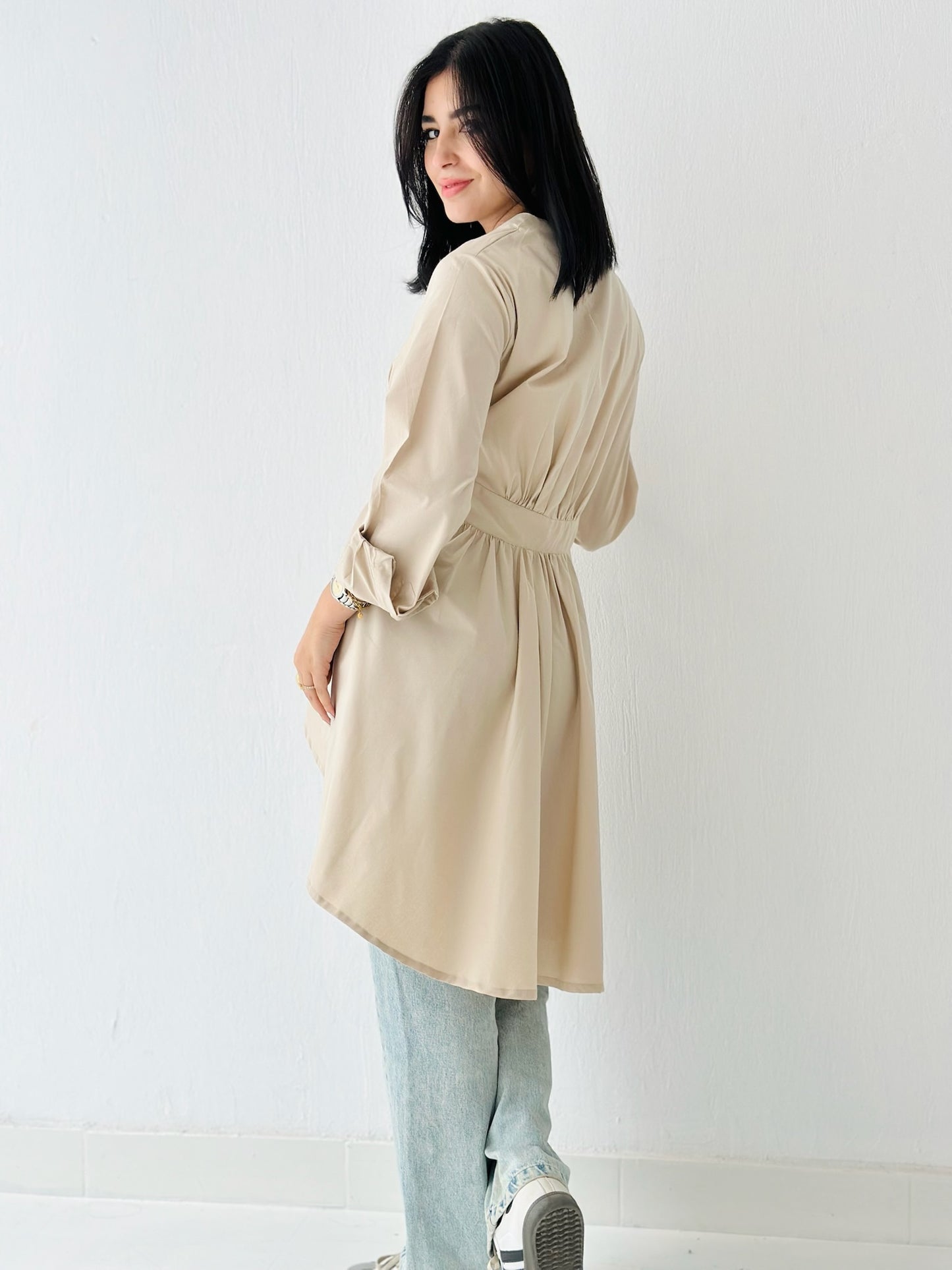 Wrap Blouse _Beige