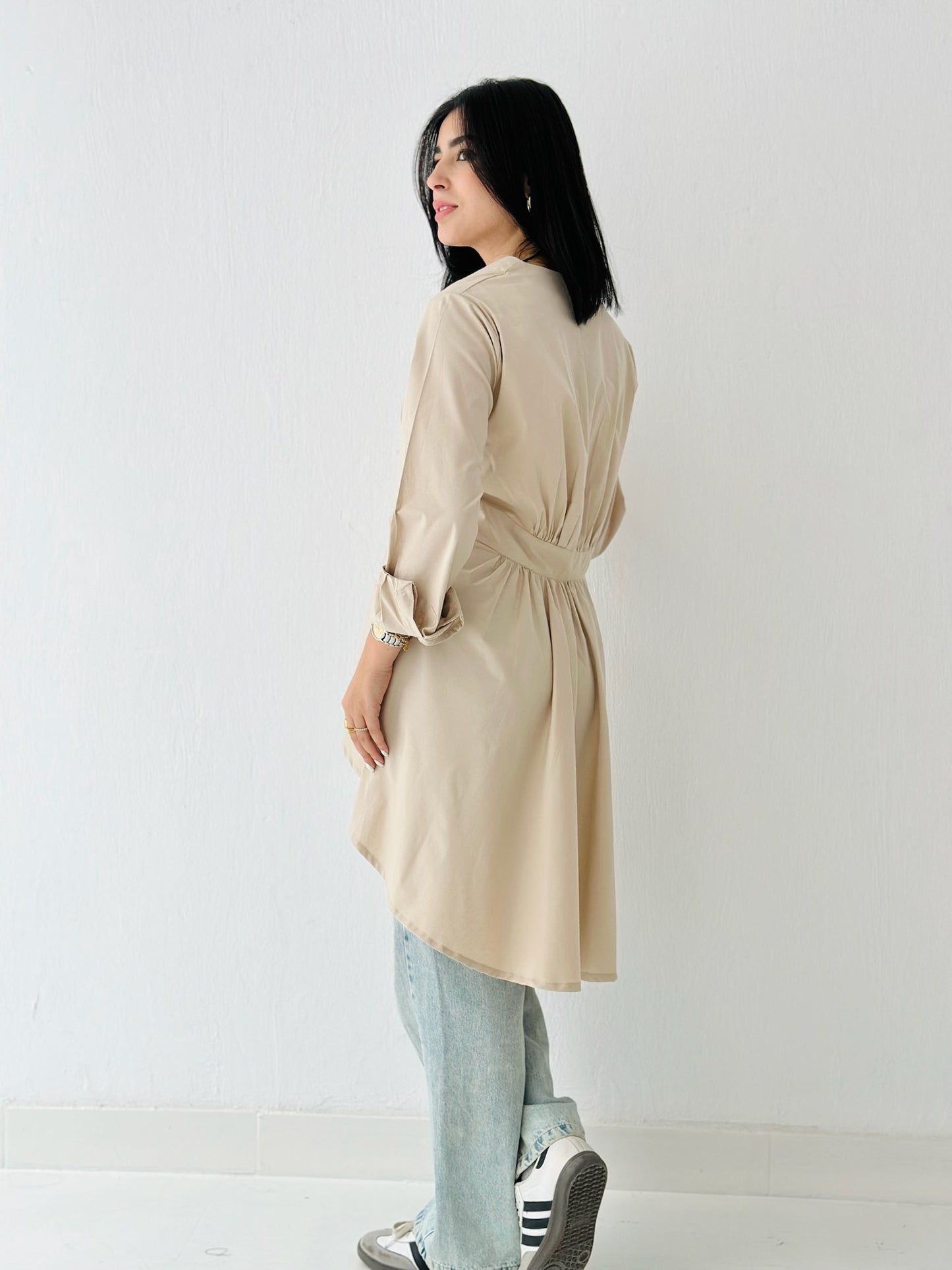 Wrap Blouse _Beige