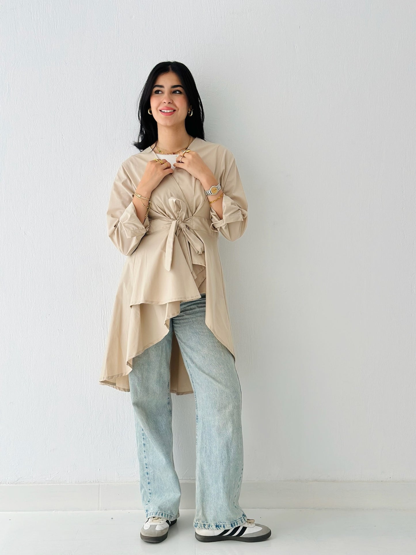 Wrap Blouse _Beige