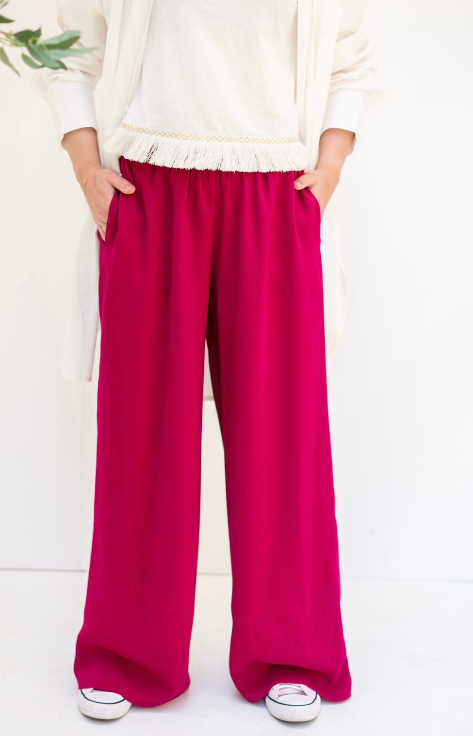 Maroon Classic Pants