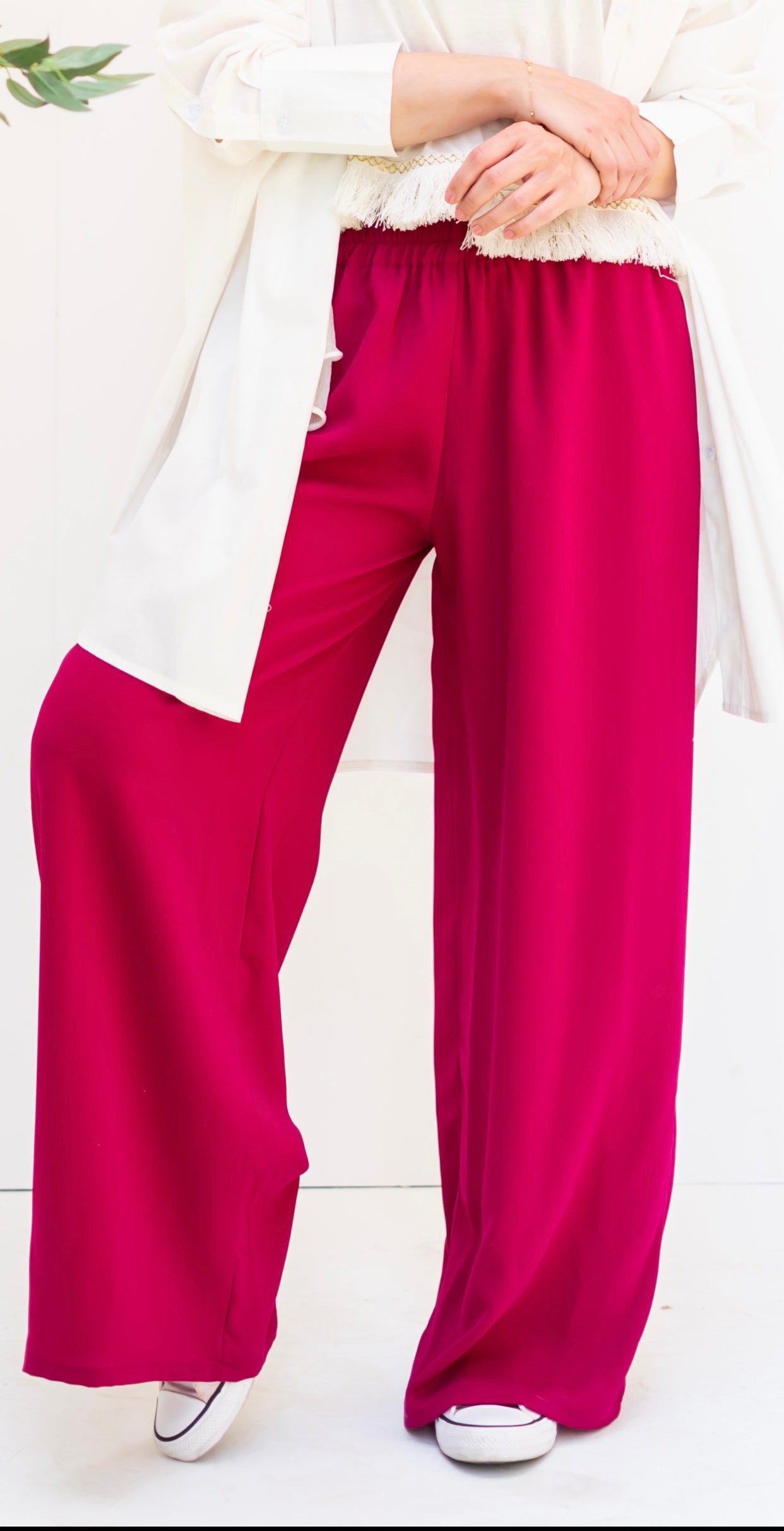 Maroon Classic Pants