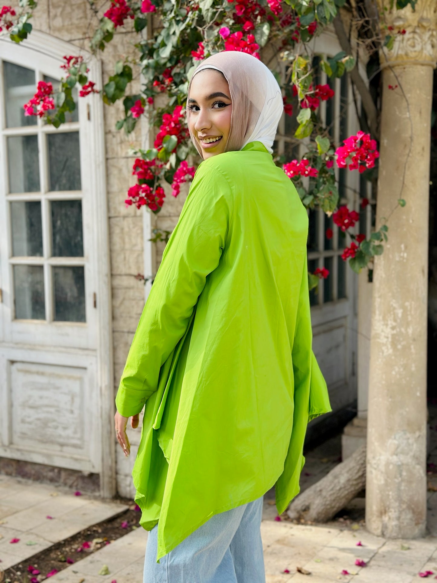 Lime Poplin Shirt